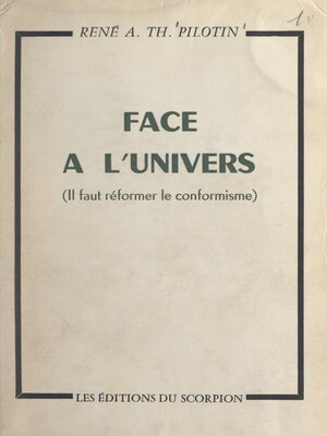 cover image of Face à l'univers
